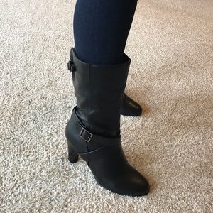 Karen Scott Black Leather Boots